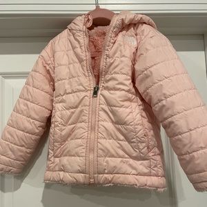 NorthFace Reversable Toddler Girl 3T pink Jacket